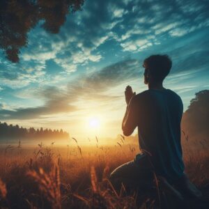 Young Man Praying